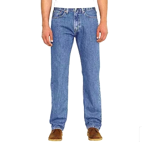 LEVIS 505 Straight Leg Classic BlueTALL Men's Jeans 33" × 36" - Picture 1 of 3